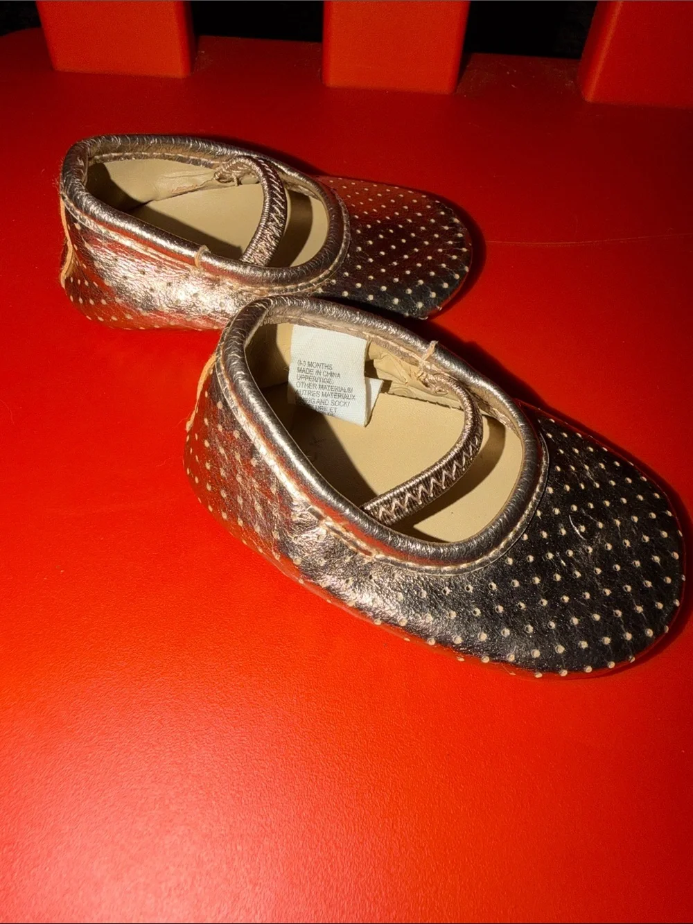 Girls Metallic Black Gold Dot Mary Jane Kids Shoes